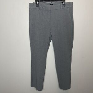 J.CREW Ruby Pants Women 14 Slim Cropped NEW Gray Stretch Twill J5292